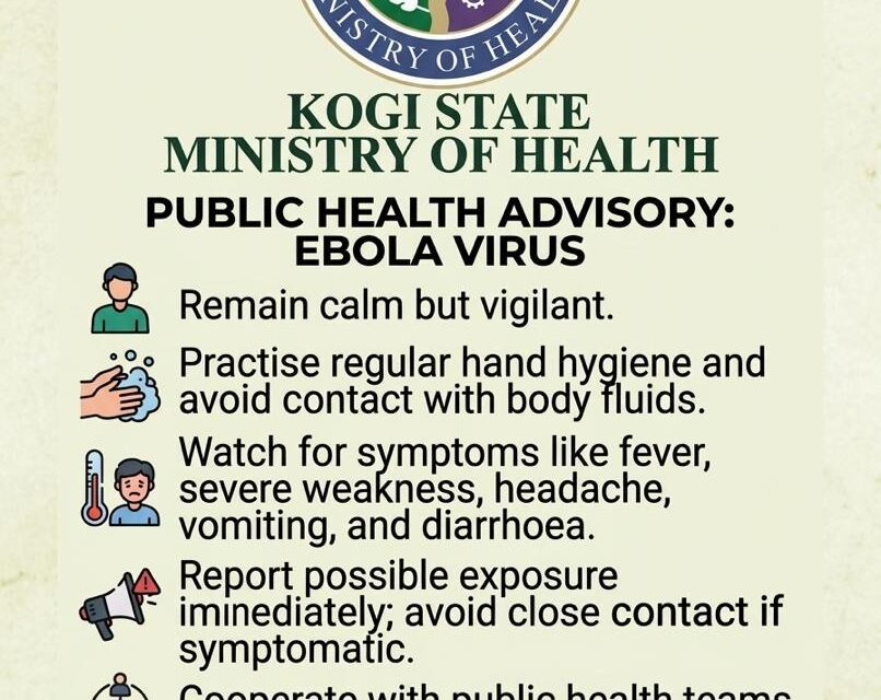 FG Confirms Ebola Case in Abuja, Identifies 44 Contacts as NCDC Intensifies Response — Kogi State Government