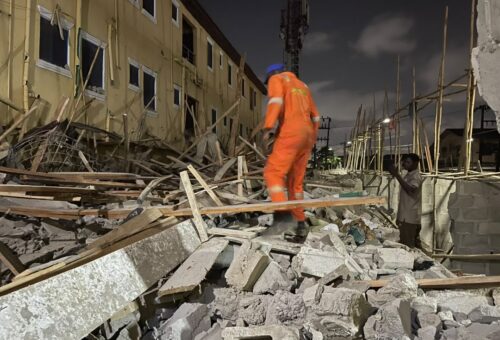 One dead as two-storey building collapses in Lagos